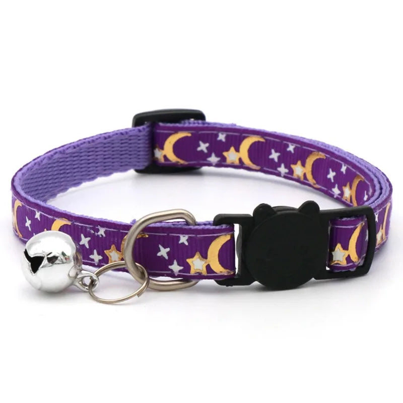 Colorful Safety Pet Collar With Bell