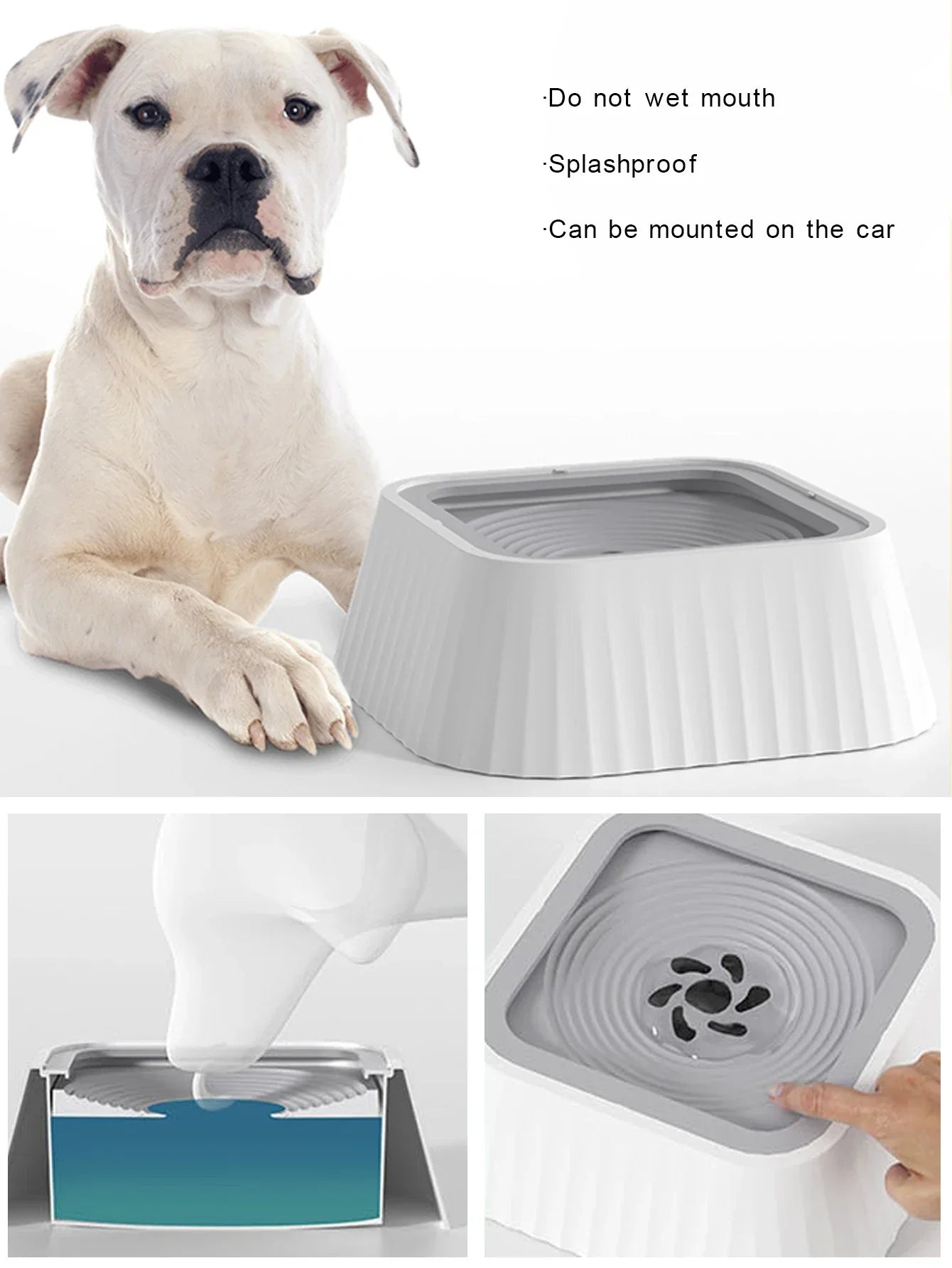 Anti-Splash No-Spill Dog Water Bowl