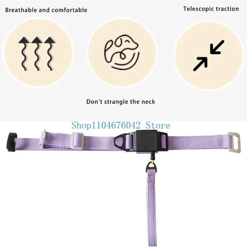 5asd Telescopic Dog Leash Collar Set   For Pet  Walking Rope