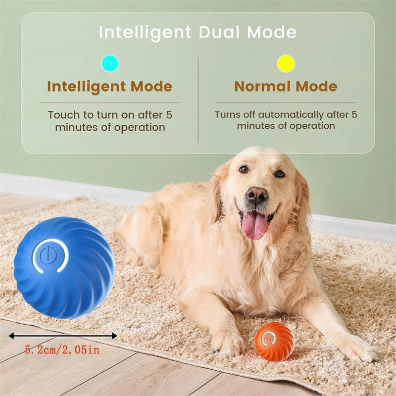 Pelota interactiva electrónica inteligente para perros que rebota