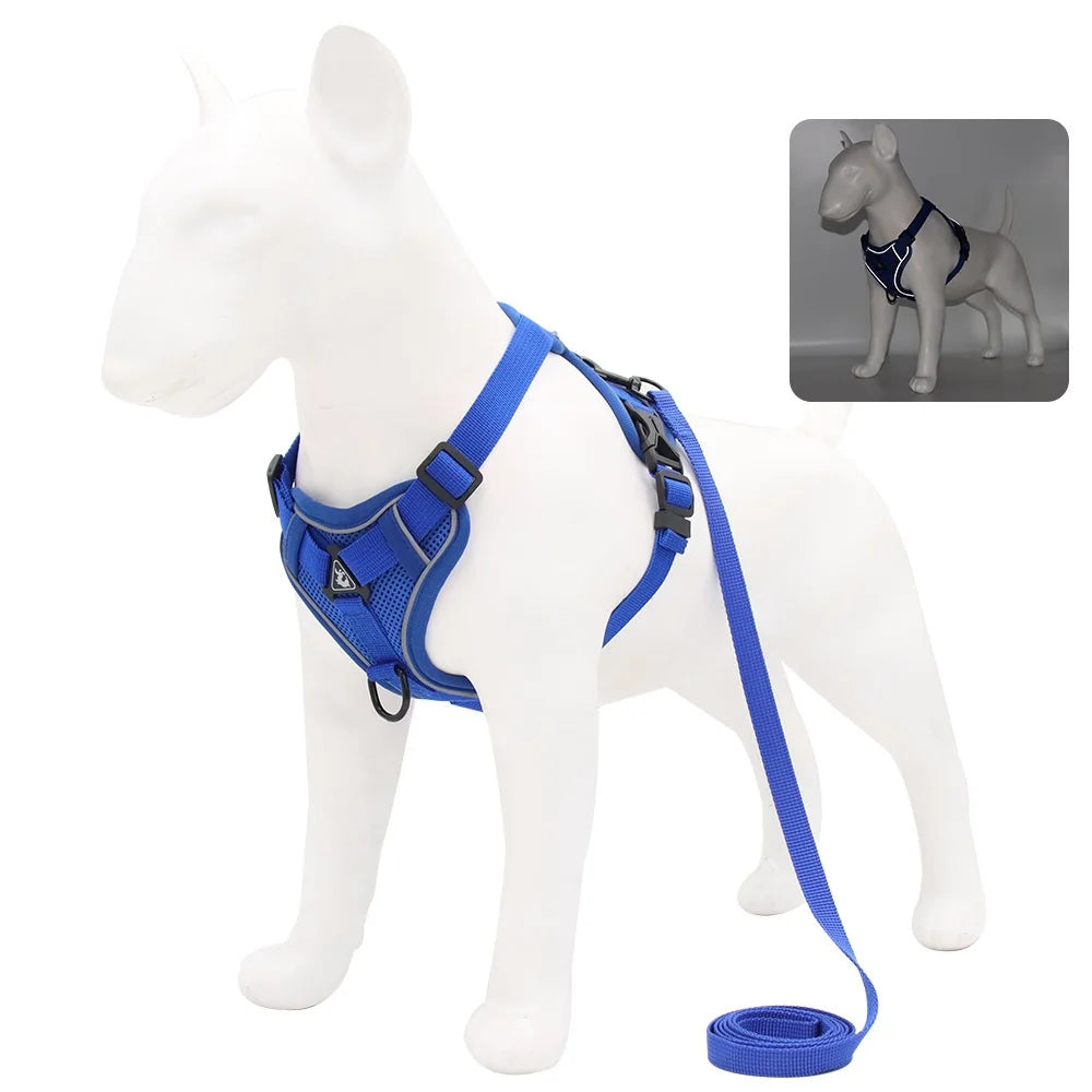 No-Pull Breathable Dog Harness & Leash Set