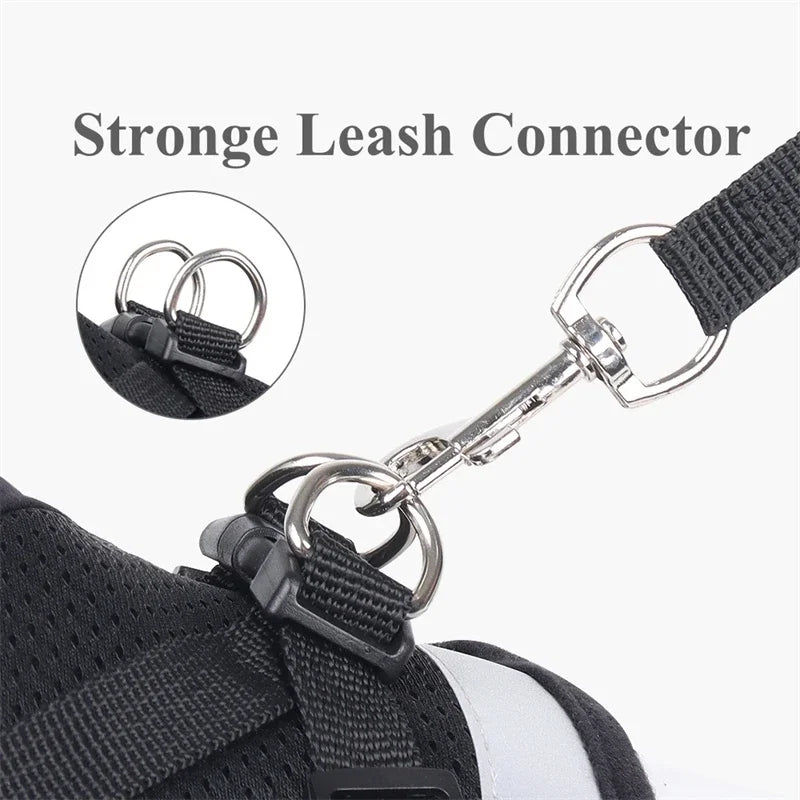 Adjustable Pet Dog Cat Harness and Leash Set Harness for Dogs Cats Vest Harness Puppy Dog Kitten Lead Cat Collar Pet Accessories
