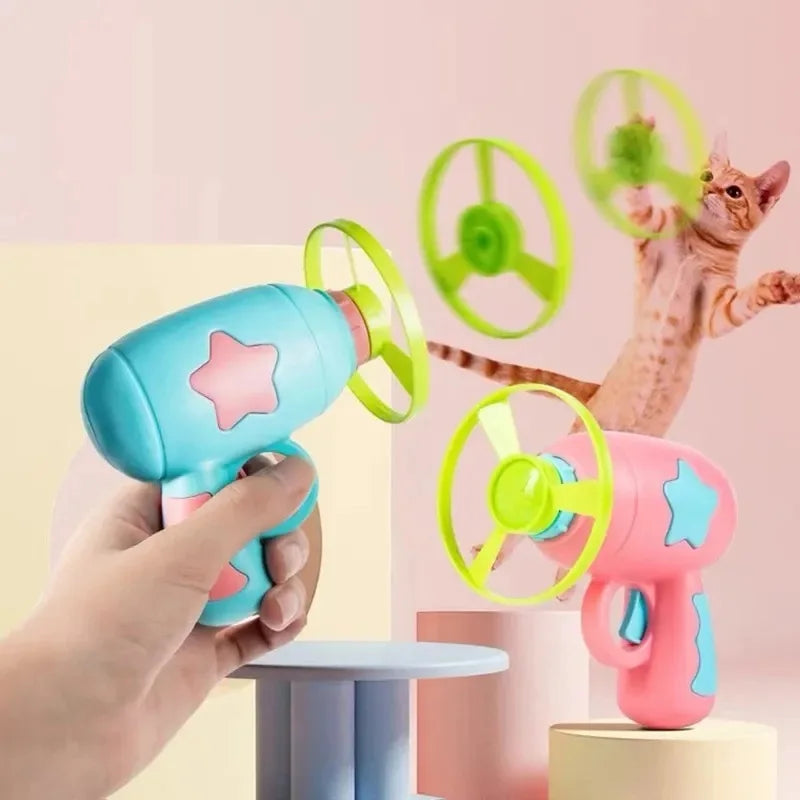 Flying Disc Launcher Cat Toy