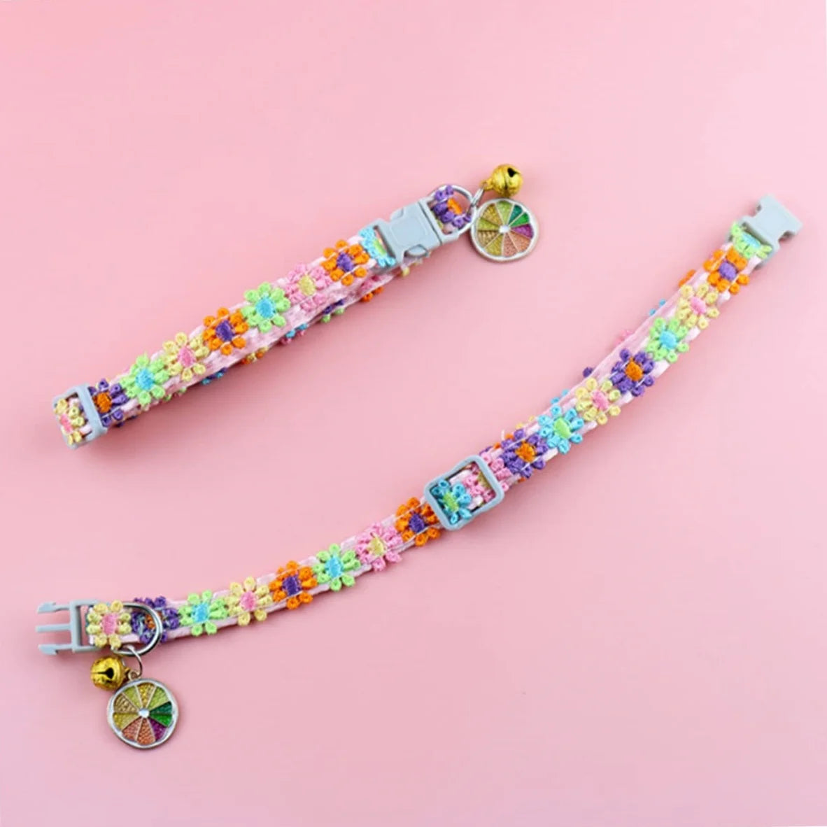 Colorful Safety Pet Collar With Bell
