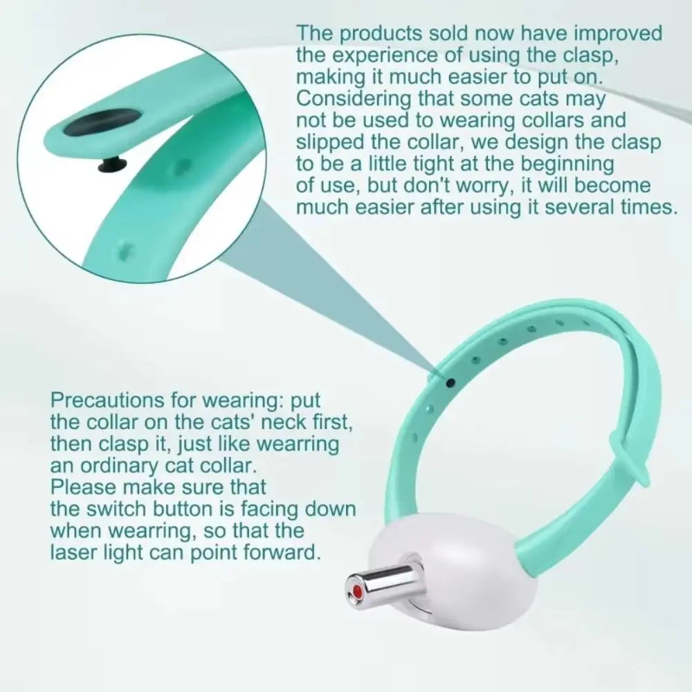 Automatic Cat Laser Toy Pet Supplies Electric Intelligent LED Necklaces with LED Light Led Cat Collar for Cat Accessories