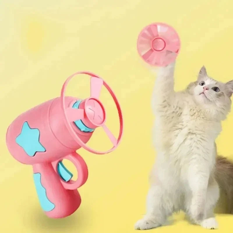 Flying Disc Launcher Cat Toy