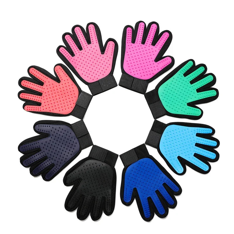 Silicone Bath & Grooming Pet Gloves