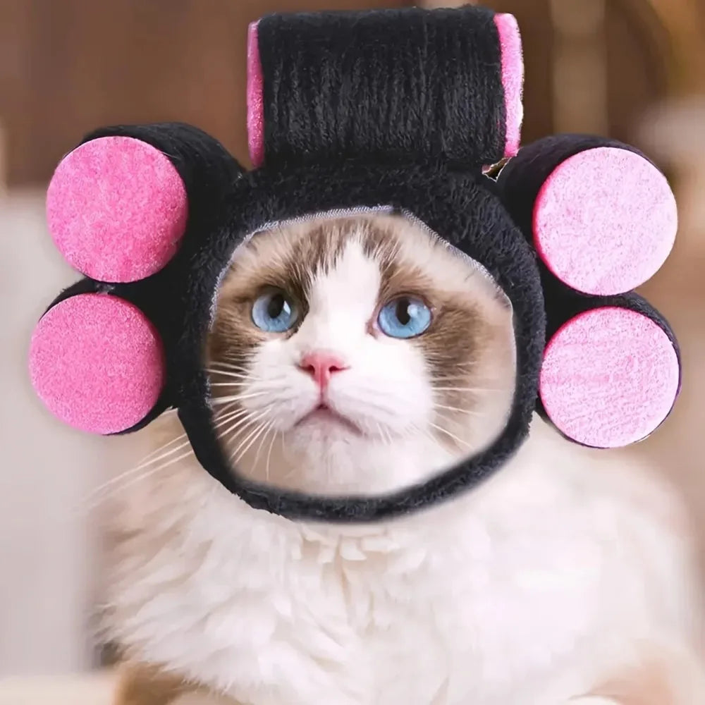 Interesting Curly PetS Hat Suitable for Cats and Dogs Adjustable for Halloween and Christmas Cat Accessories Pet Hats for Cats