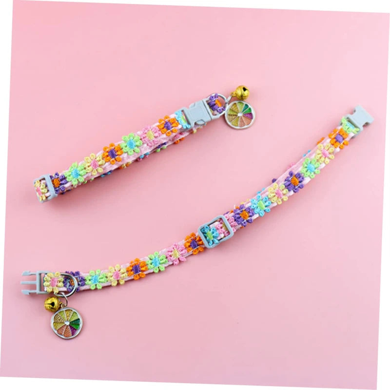 Colorful Safety Pet Collar With Bell