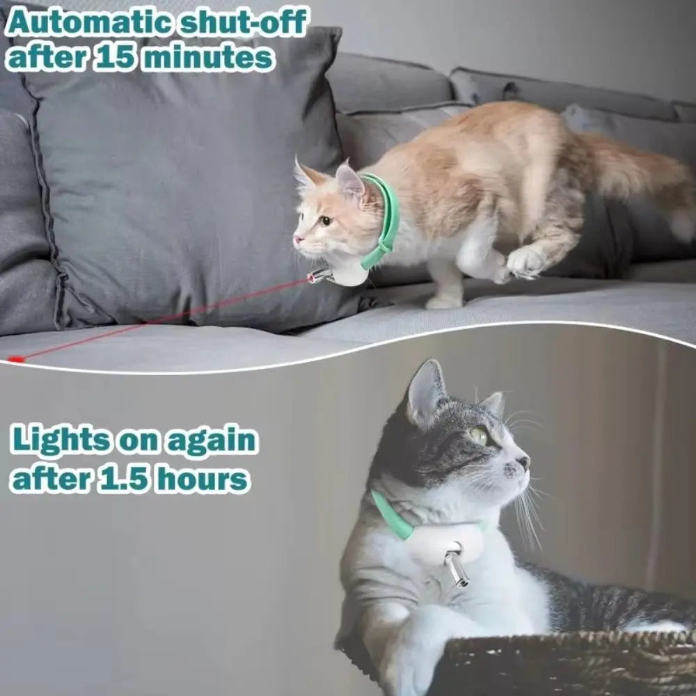 Automatic Cat Laser Toy Pet Supplies Electric Intelligent LED Necklaces with LED Light Led Cat Collar for Cat Accessories