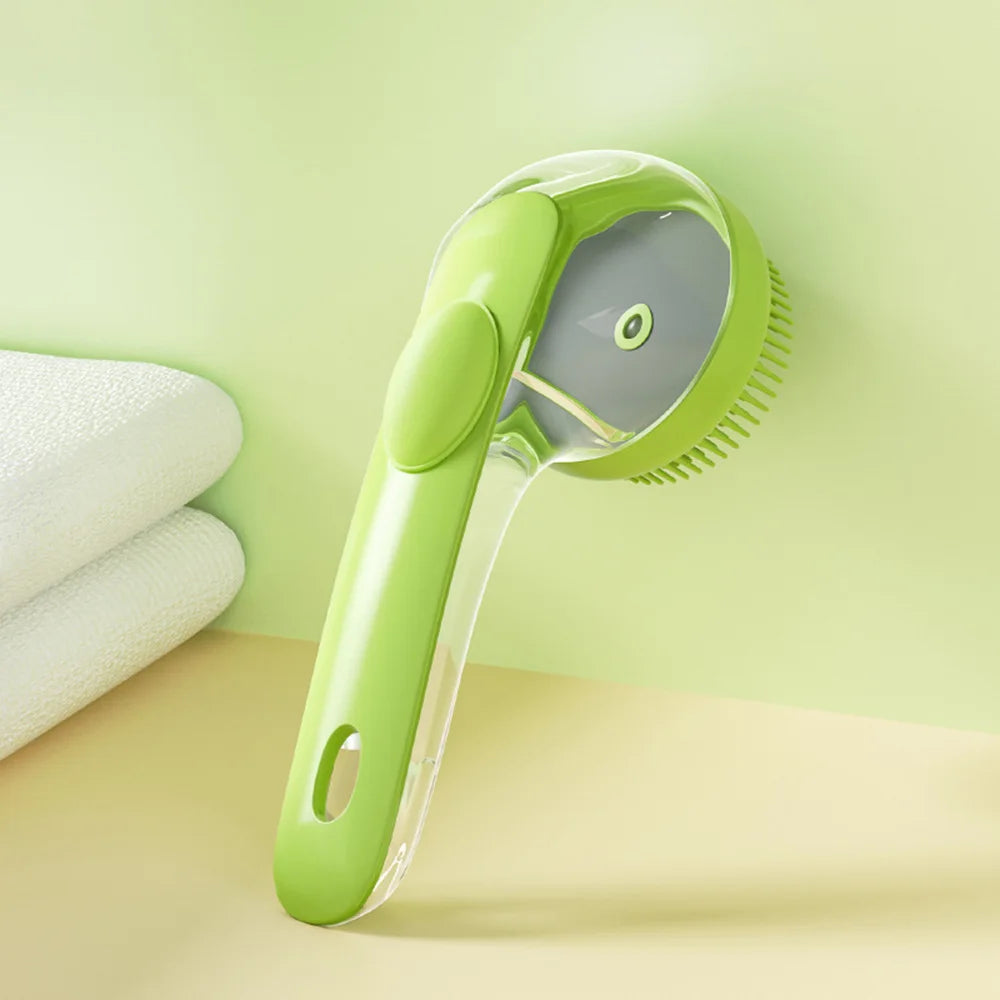 2-in-1 Pet Bath Massage Brush & Grooming Tool
