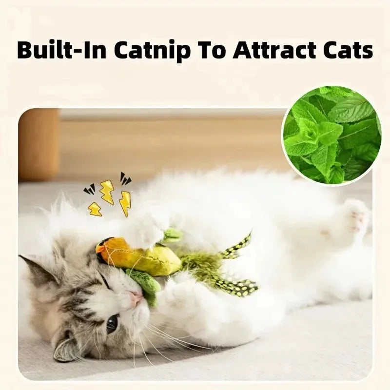 Hanging Bird Sound Interactive Cat Toy