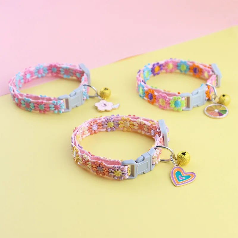 Colorful Safety Pet Collar With Bell