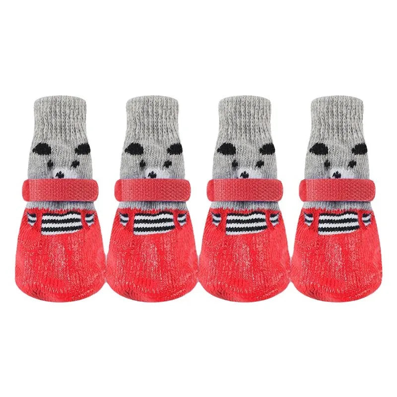 Pet Dog Shoes Socks And Harness For A Small Dog Warm Waterproof Non Slip Boots As Cat Necklace Accessories For Both Cats And Dog