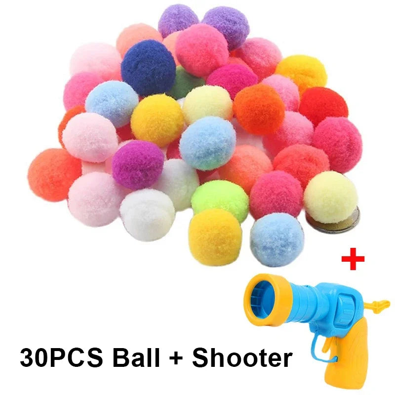 Interactive Mini Ball Launcher Cat Toy