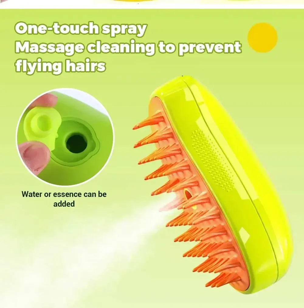 Comb Accessories for Cats 3-in-1 Cats Pet Products Electric Cats Hair Brush Sprayer Grooming Supplies Steam Massage Tool Pets