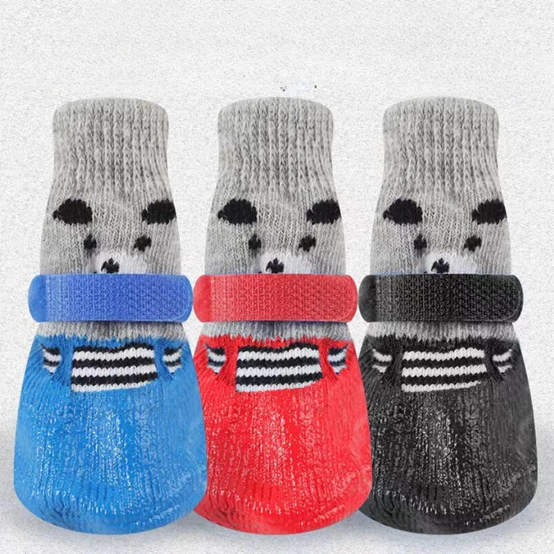 Pet Dog Shoes Socks And Harness For A Small Dog Warm Waterproof Non Slip Boots As Cat Necklace Accessories For Both Cats And Dog