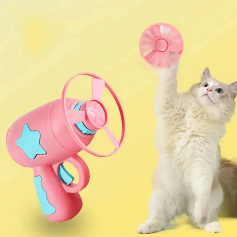 Flying Disc Launcher Cat Toy