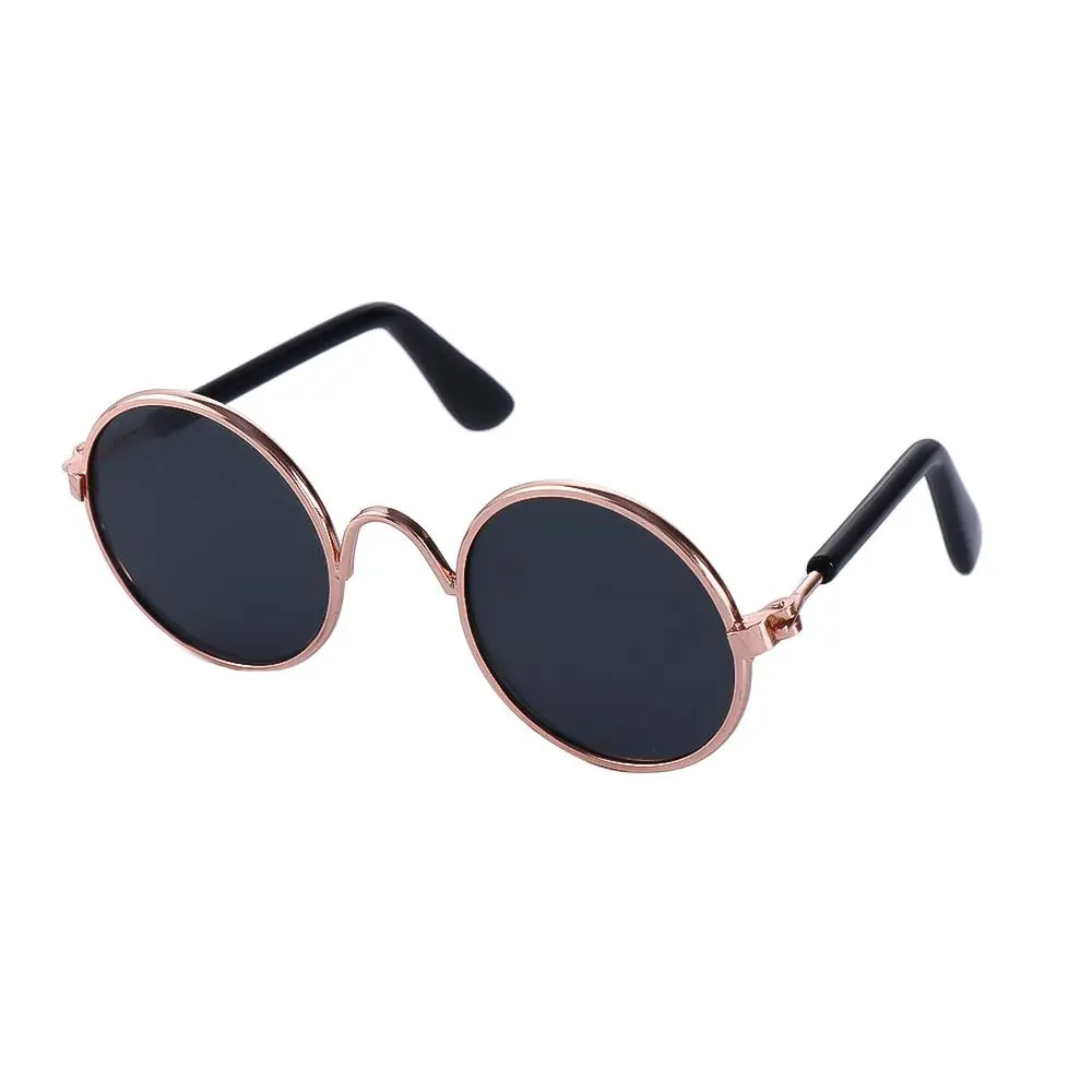 Round Funny Cat Accessories Decoration Reflection Lovely Eye Wear Sunglasses Pet Glasses Photos Props