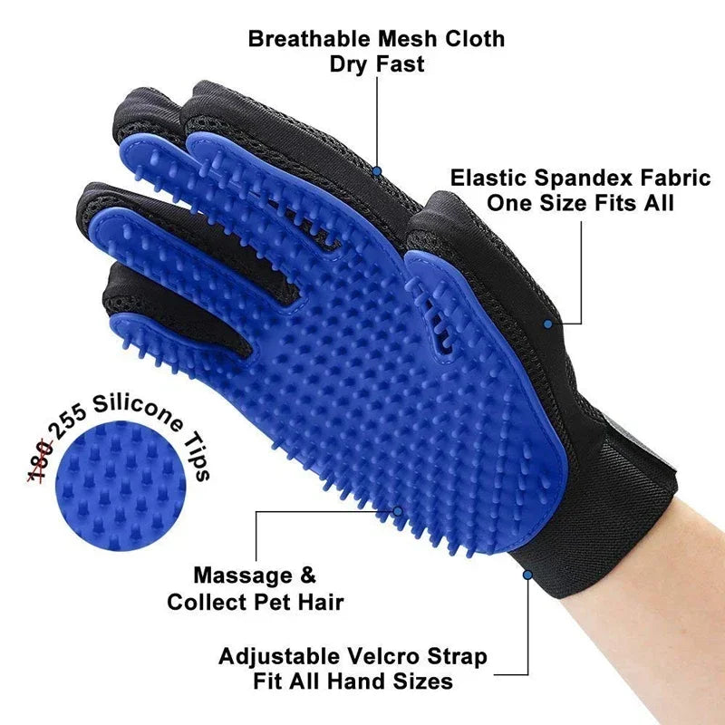 Silicone Bath & Grooming Pet Gloves