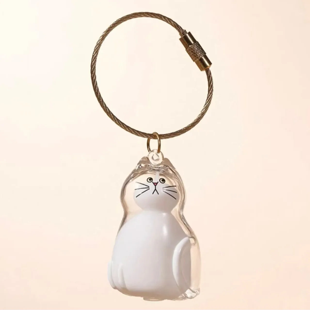 Pet Hair Memorial Resin Keychain Pendant