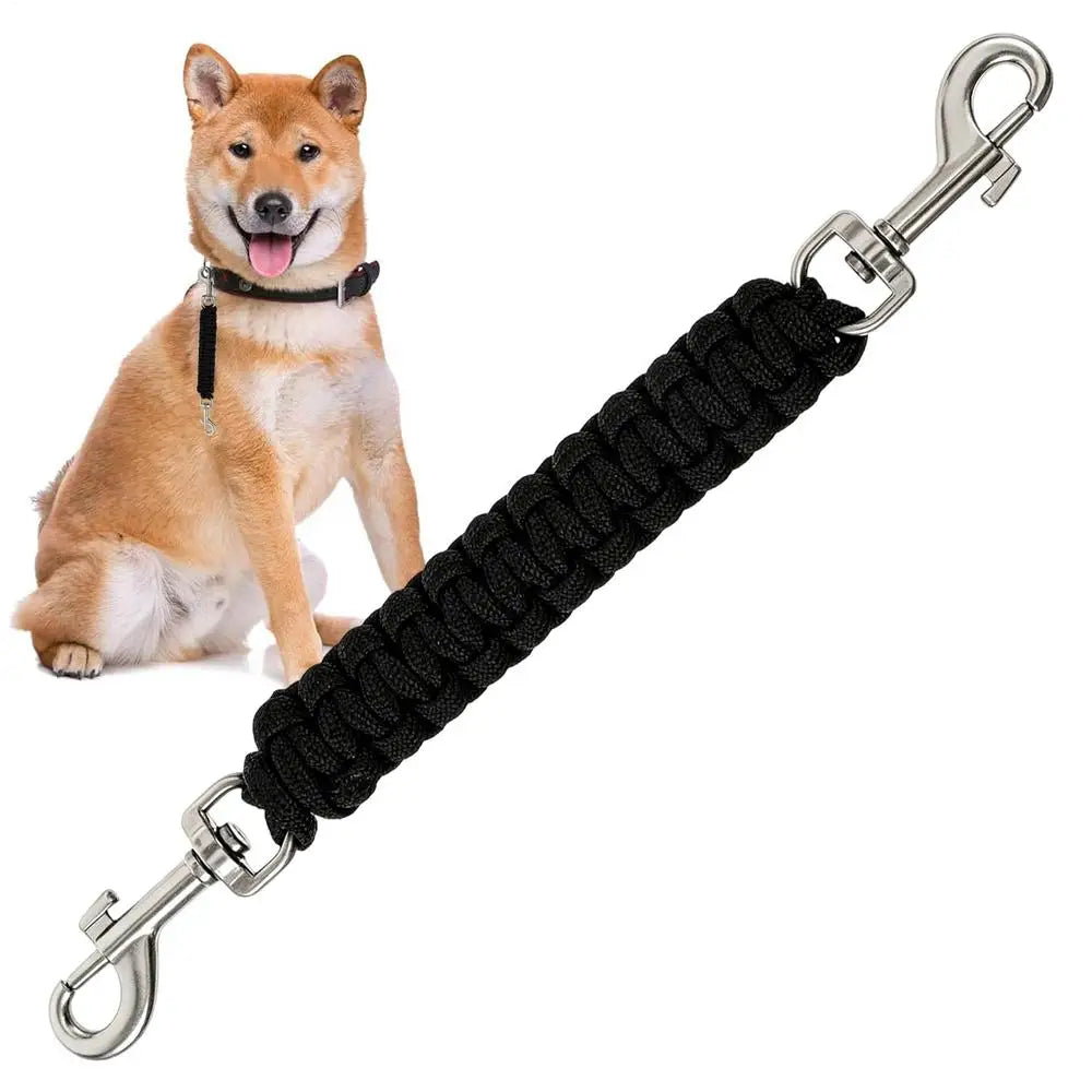 Dog Collar Safety Clip Double End Adjustable No Pull Connector Harness Safety Strap Puppy Kitten Small Medium Dogs Walking Park
