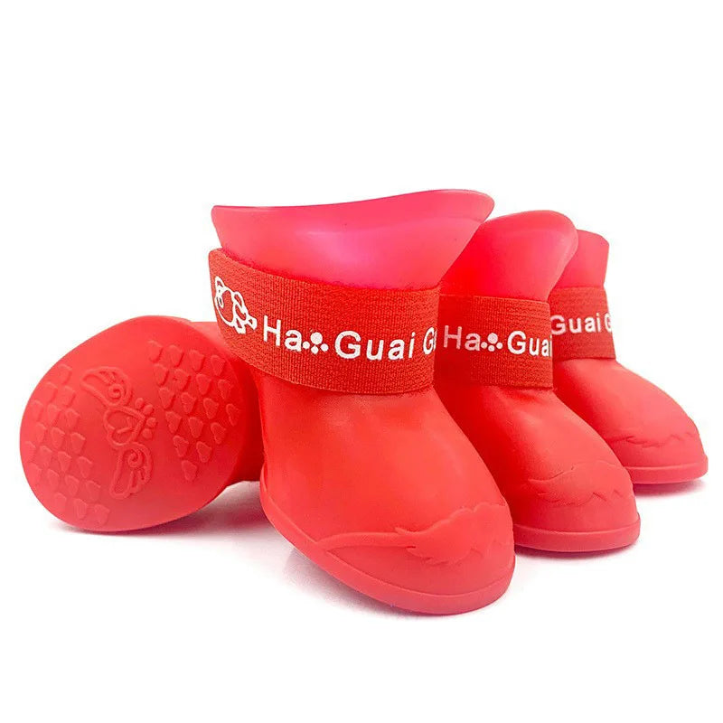 Soft Silicone Waterproof Pet Shoes