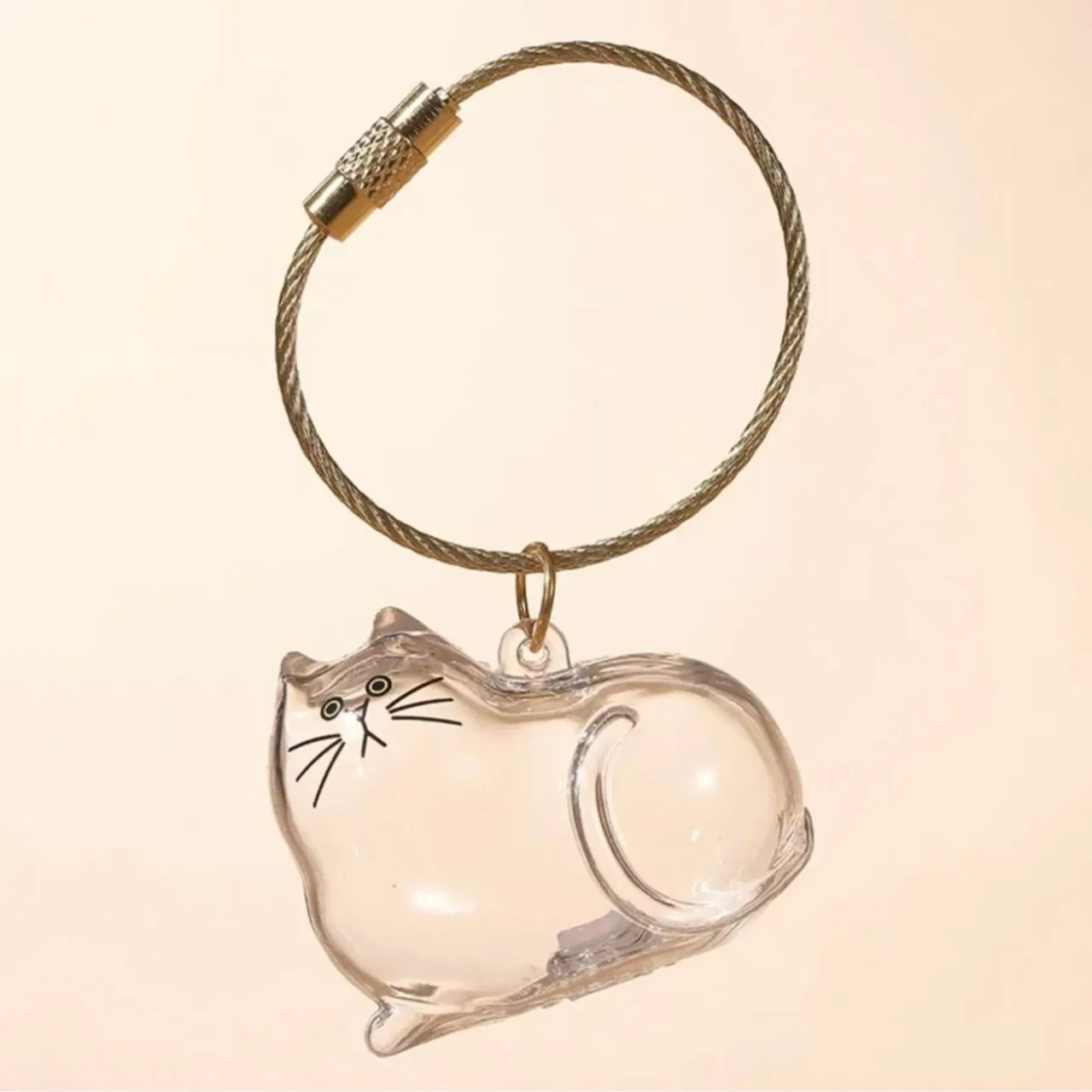 Pet Hair Memorial Resin Keychain Pendant