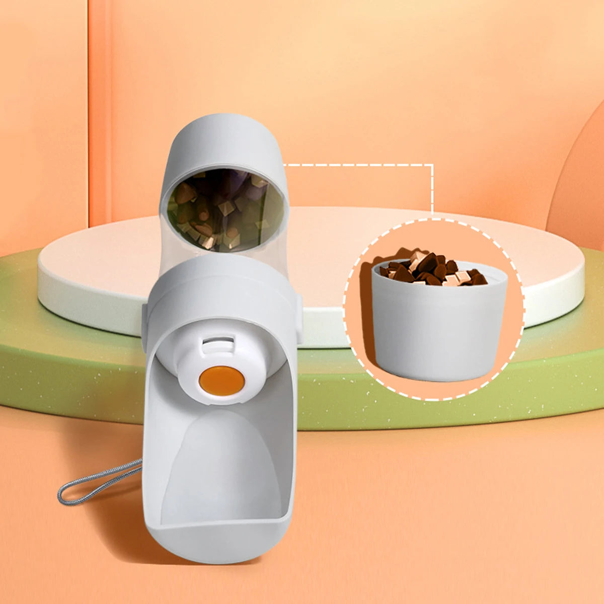 2-in-1 Portable Pet Water & Food Bottle