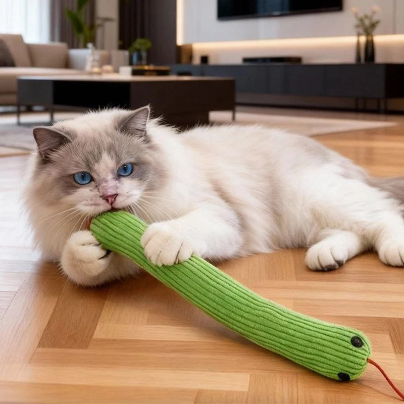 Interactive Plush Snake Kicker Toy