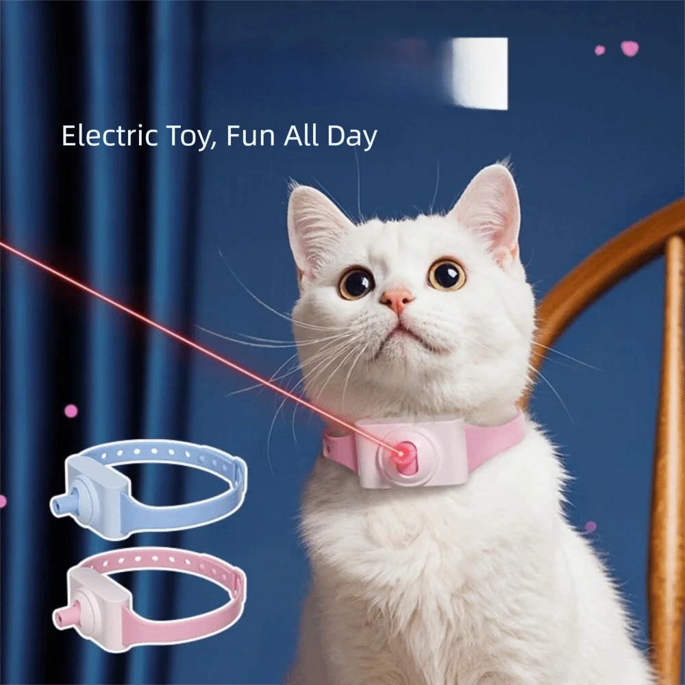 Automatic Cat Laser Toy Pet Supplies Electric Intelligent LED Necklaces with LED Light Led Cat Collar for Cat Accessories