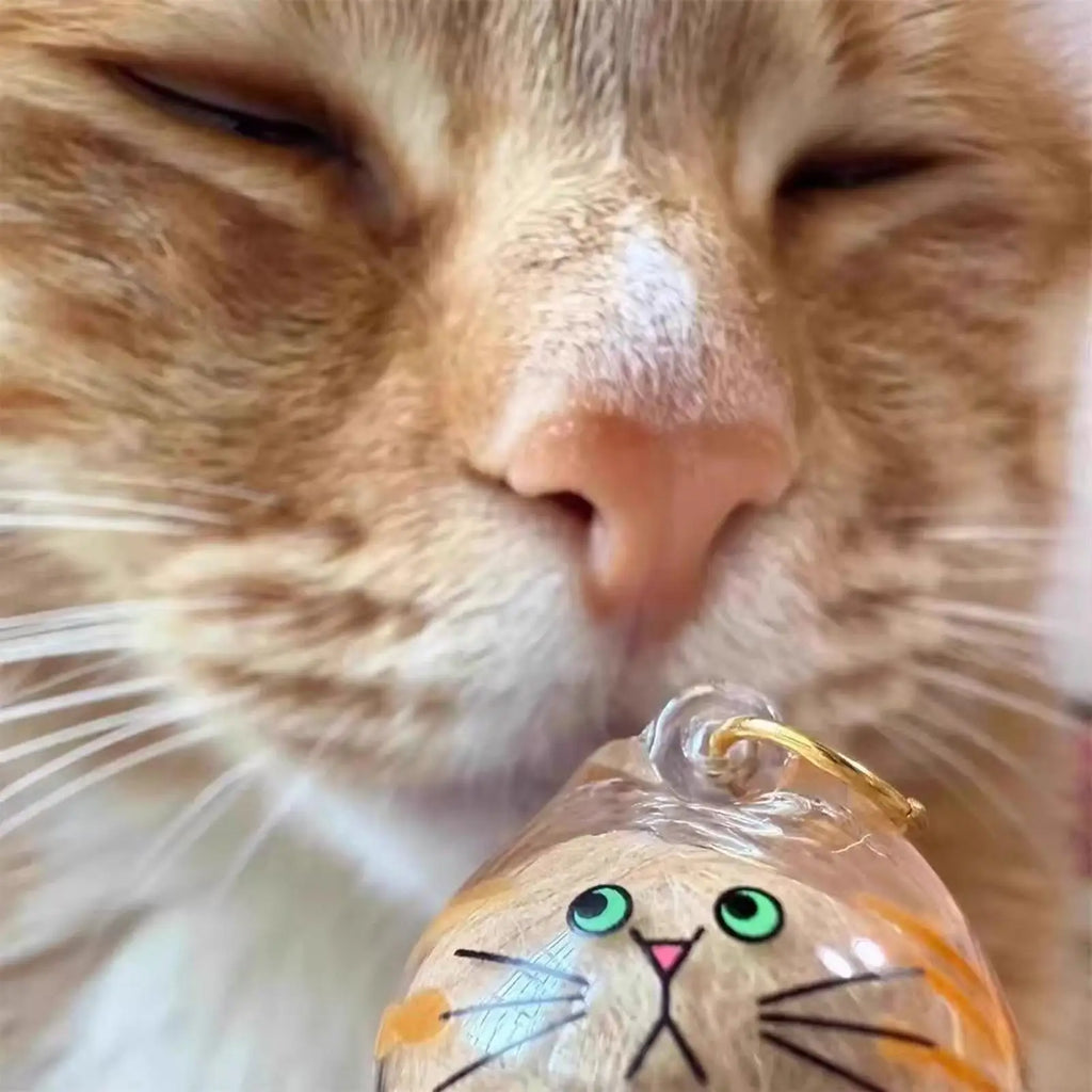 Cat Hair Storage Capsule Keychain Collecting Pet Hairs Memorial Accessories Simple Designed Cat-Shaped Keychain ﻿