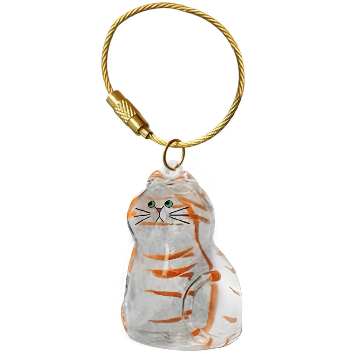 Cat Hair Storage Capsule Keychain Collecting Pet Hairs Memorial Accessories Simple Designed Cat-Shaped Keychain ﻿