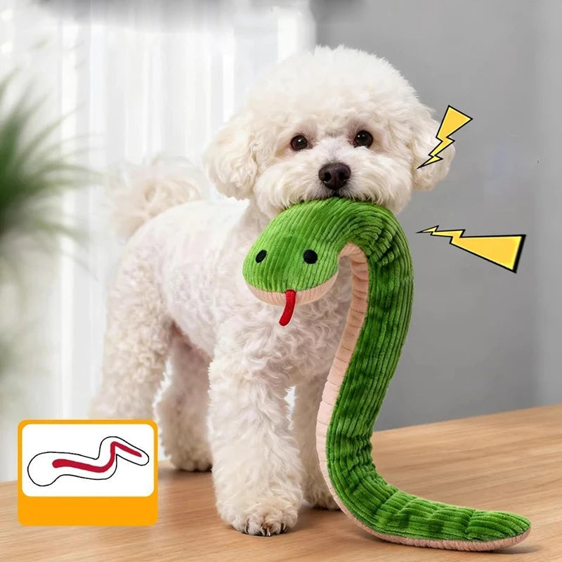Interactive Plush Snake Kicker Toy
