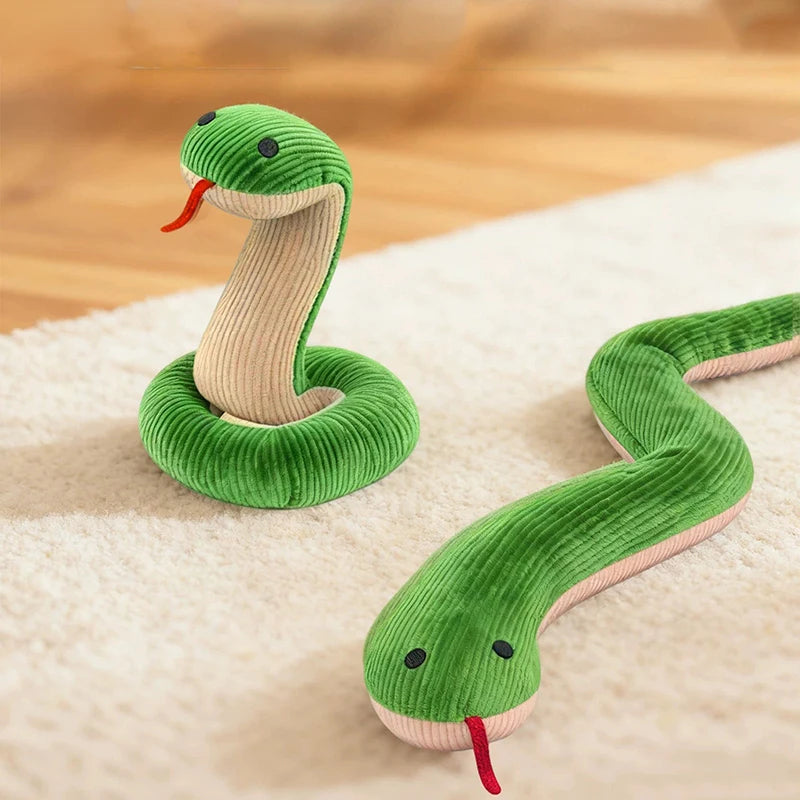 Interactive Plush Snake Kicker Toy