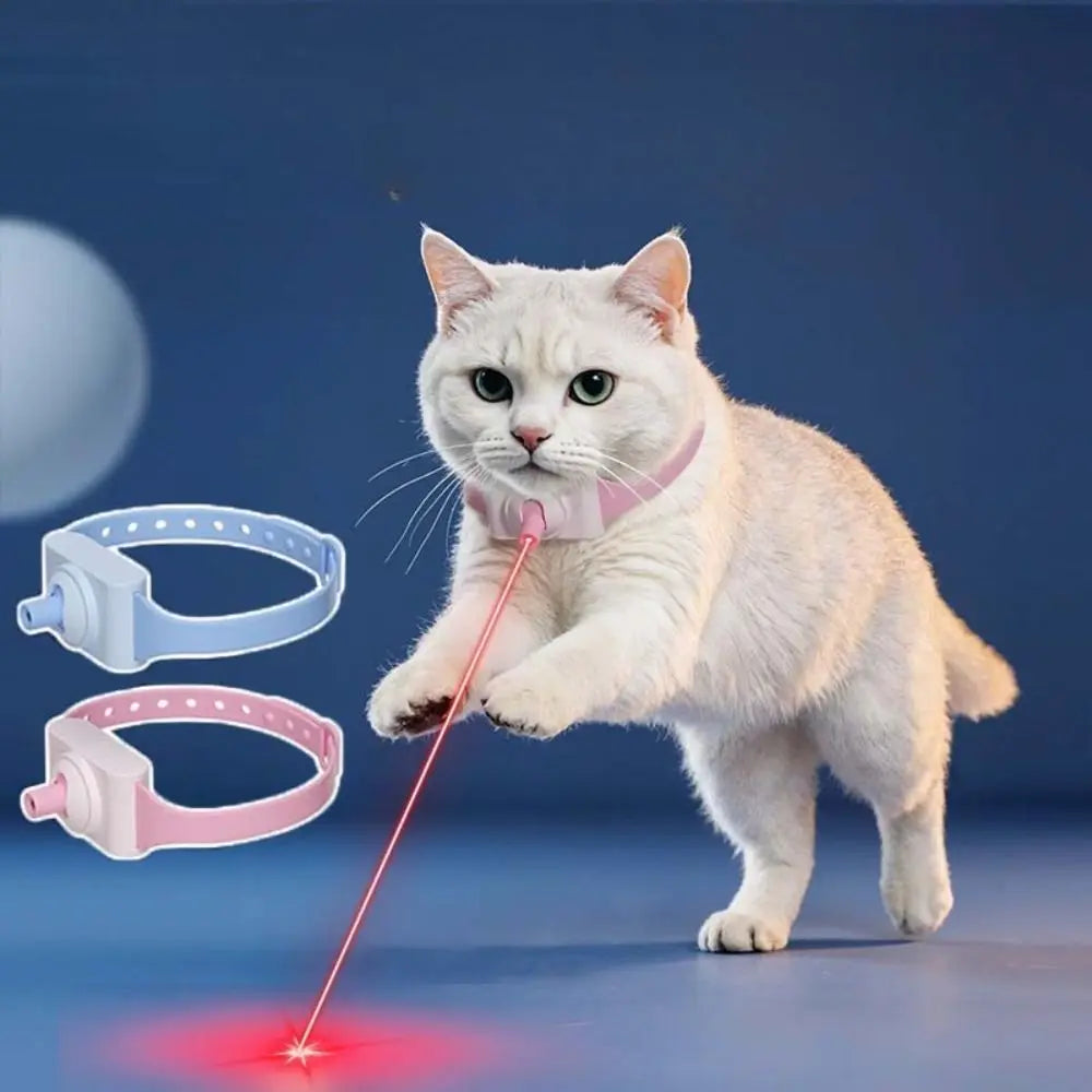 Automatic Cat Laser Toy Electric Pet Supplies Intelligent LED Necklaces with LED Light Led Cat Collar for Cat Accessories