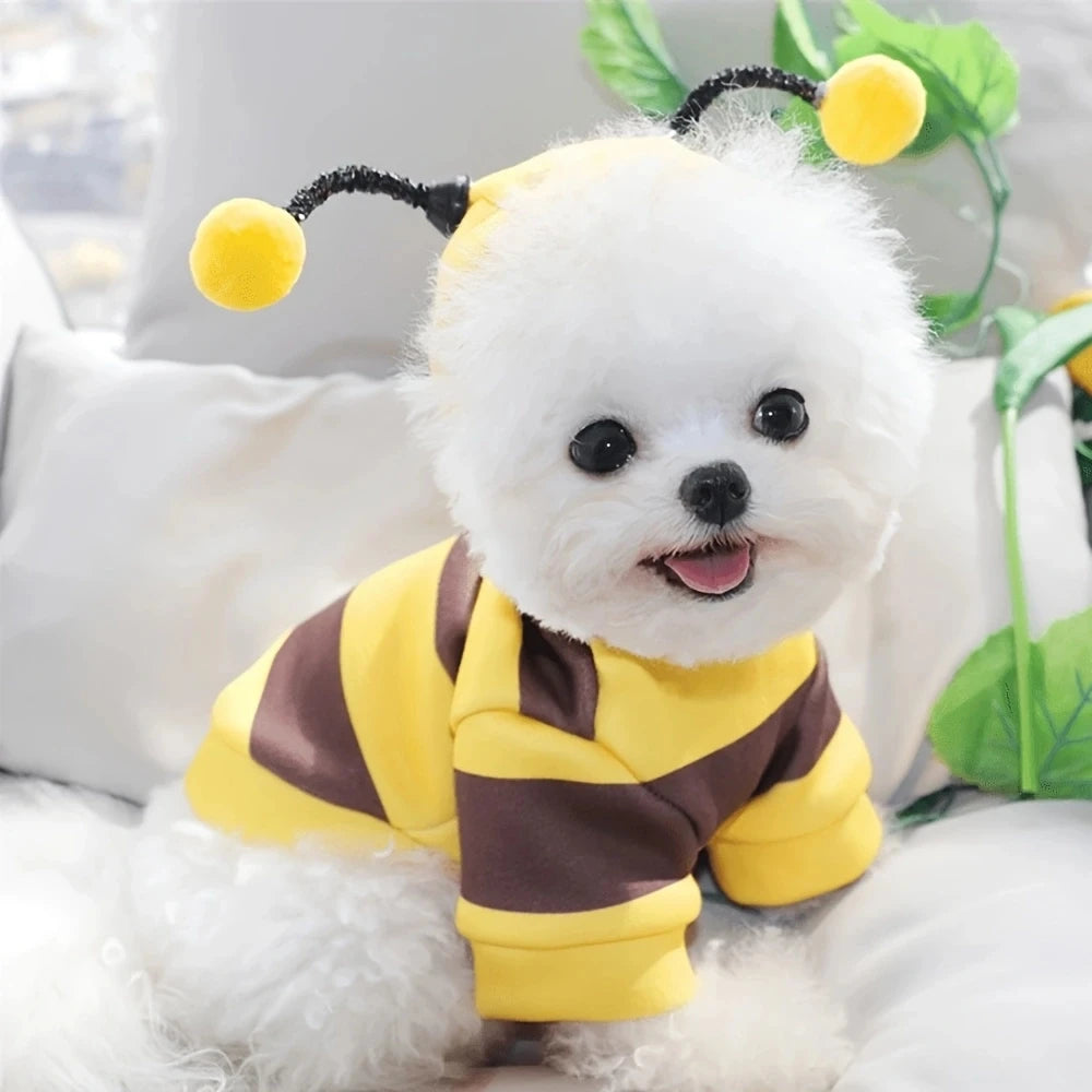 Cute Bee Costume Pet Hoodie