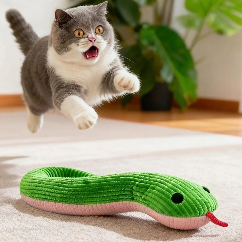 Interactive Plush Snake Kicker Toy