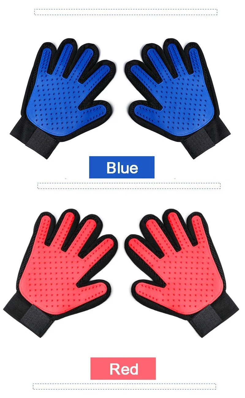 Silicone Bath & Grooming Pet Gloves