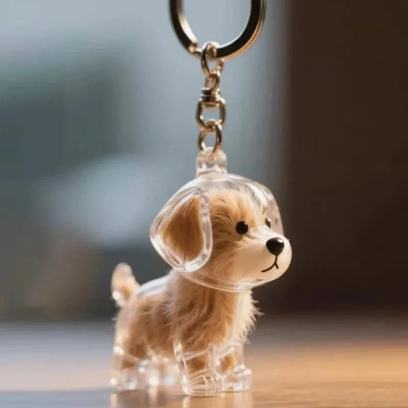 Pet Hair Memorial Resin Keychain Pendant