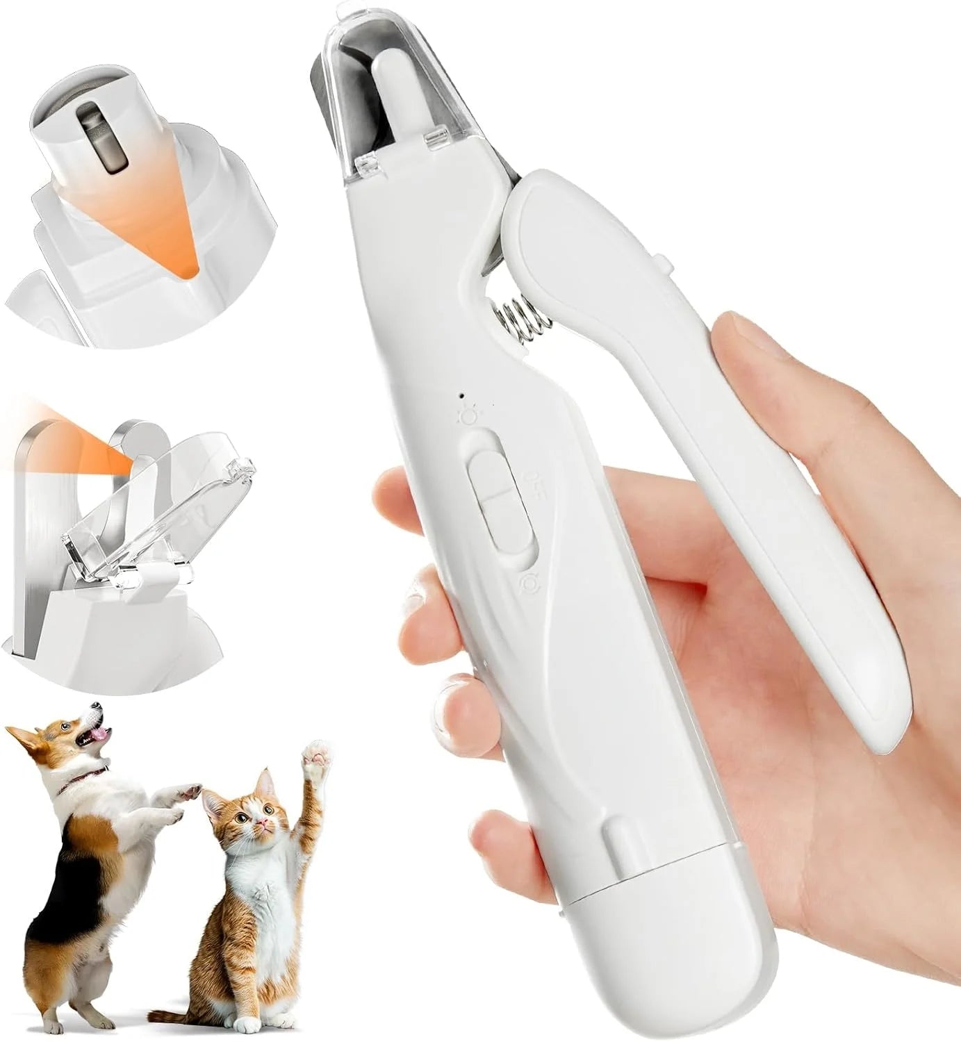 Geräuscharmer LED-Haustier-Nagelschleifer