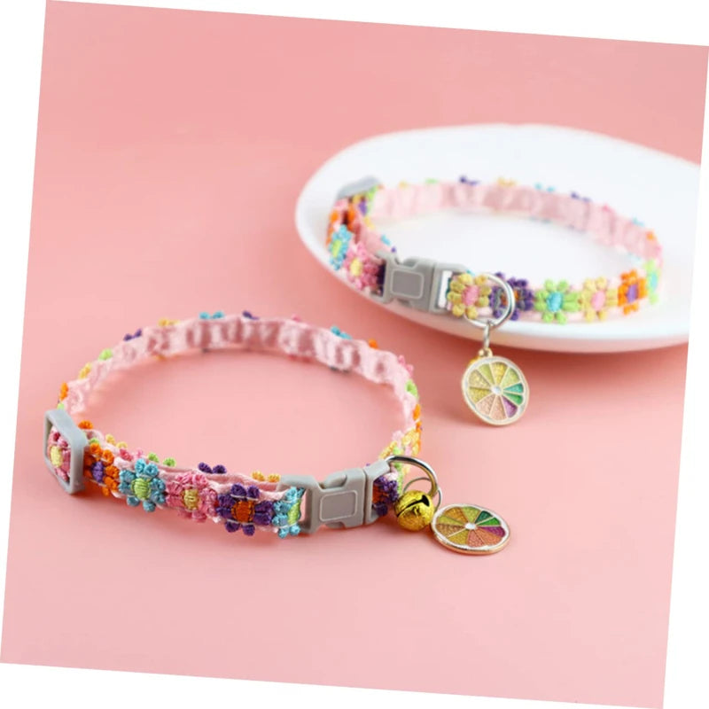 Colorful Safety Pet Collar With Bell