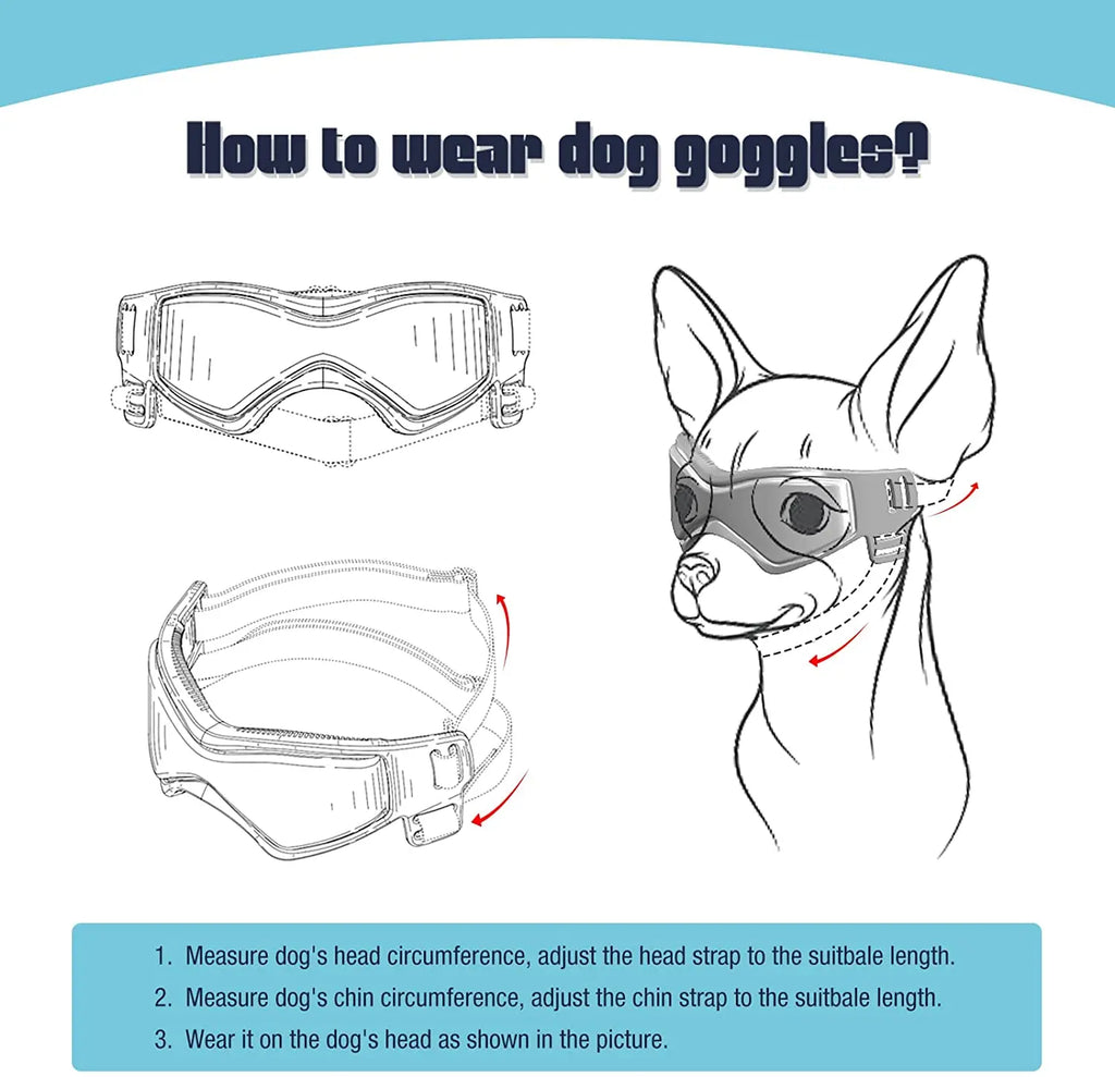UV Protection Pet Goggles & Sunglasses
