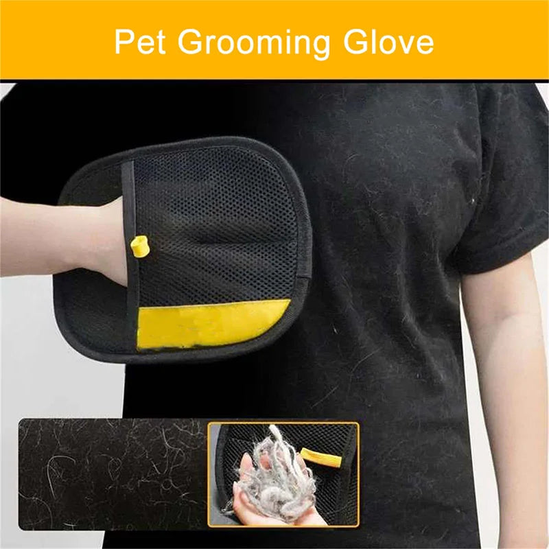 Pet Grooming & Hair Deshedding Gloves