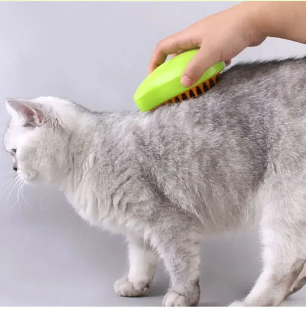 Comb Accessories for Cats 3-in-1 Cats Pet Products Electric Cats Hair Brush Sprayer Grooming Supplies Steam Massage Tool Pets