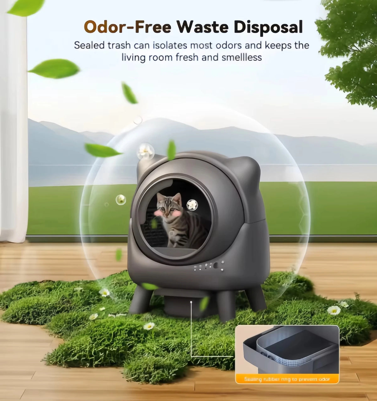 Smart Self-Cleaning Litter Box