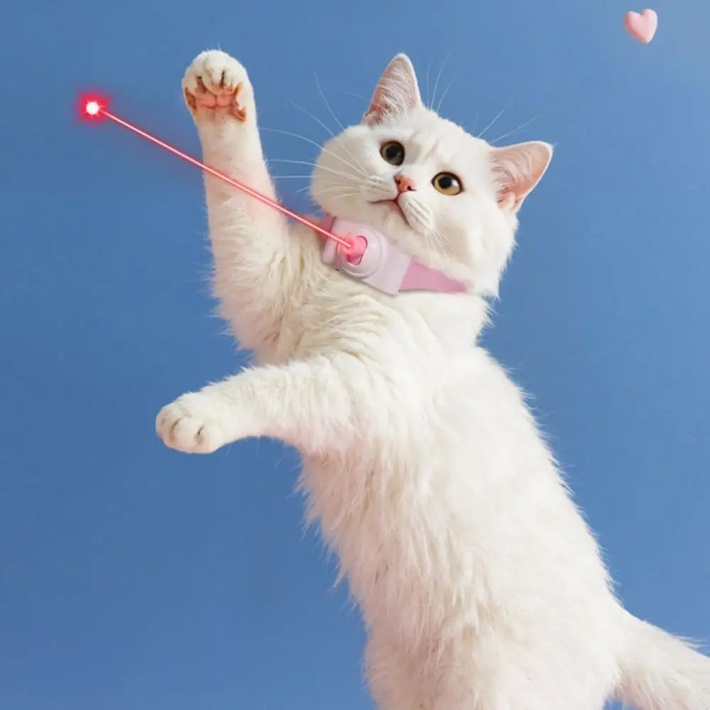 Automatic Cat Laser Toy Electric Pet Supplies Intelligent LED Necklaces with LED Light Led Cat Collar for Cat Accessories