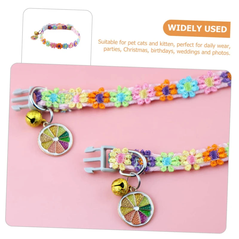 Colorful Safety Pet Collar With Bell