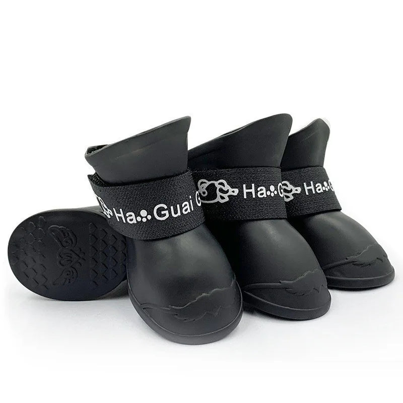 Wasserdichte Haustierschuhe aus weichem Silikon