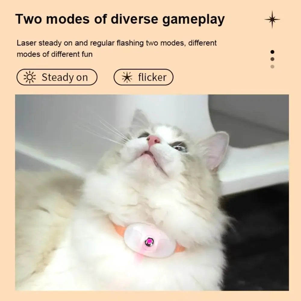 Automatic Cat Laser Toy Electric Pet Supplies Intelligent LED Necklaces with LED Light Led Cat Collar for Cat Accessories